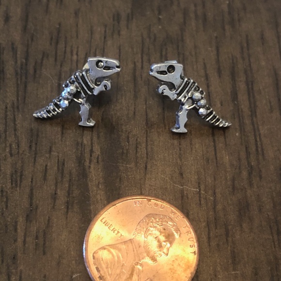 T Rex Stud Earrings - Picture 1 of 2